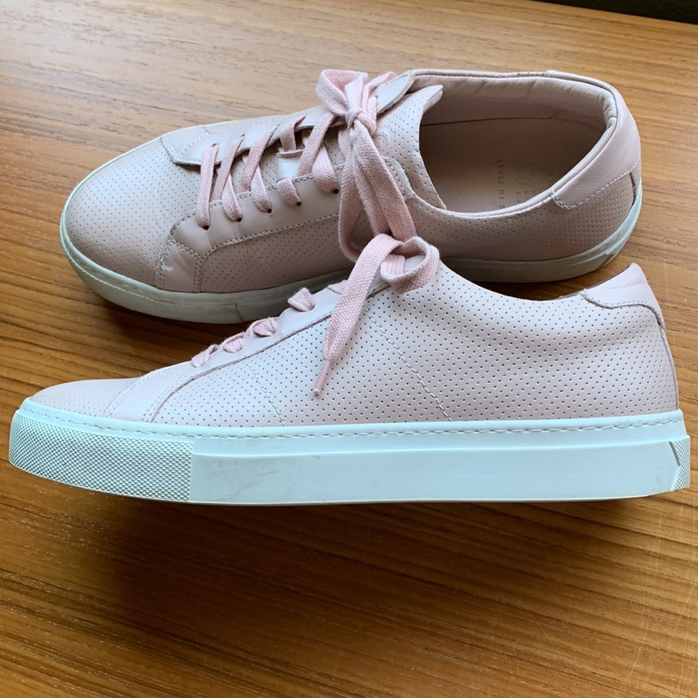 GREATS Royale pink leather low tops sneaker